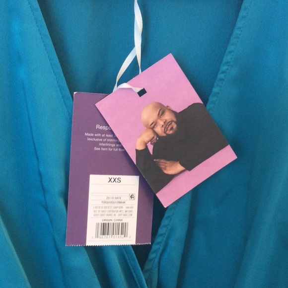 Holiday Vibes! NWT Sergio Hudson for Target turquoise bodysuit - Picture 5 of 10